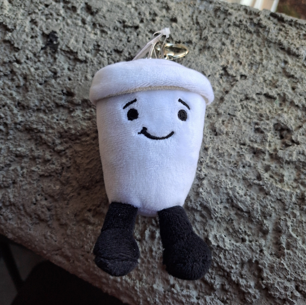 2025 New Hot Coffee Dunkin Donuts Plush Keychain! Super Cute Rare Find
